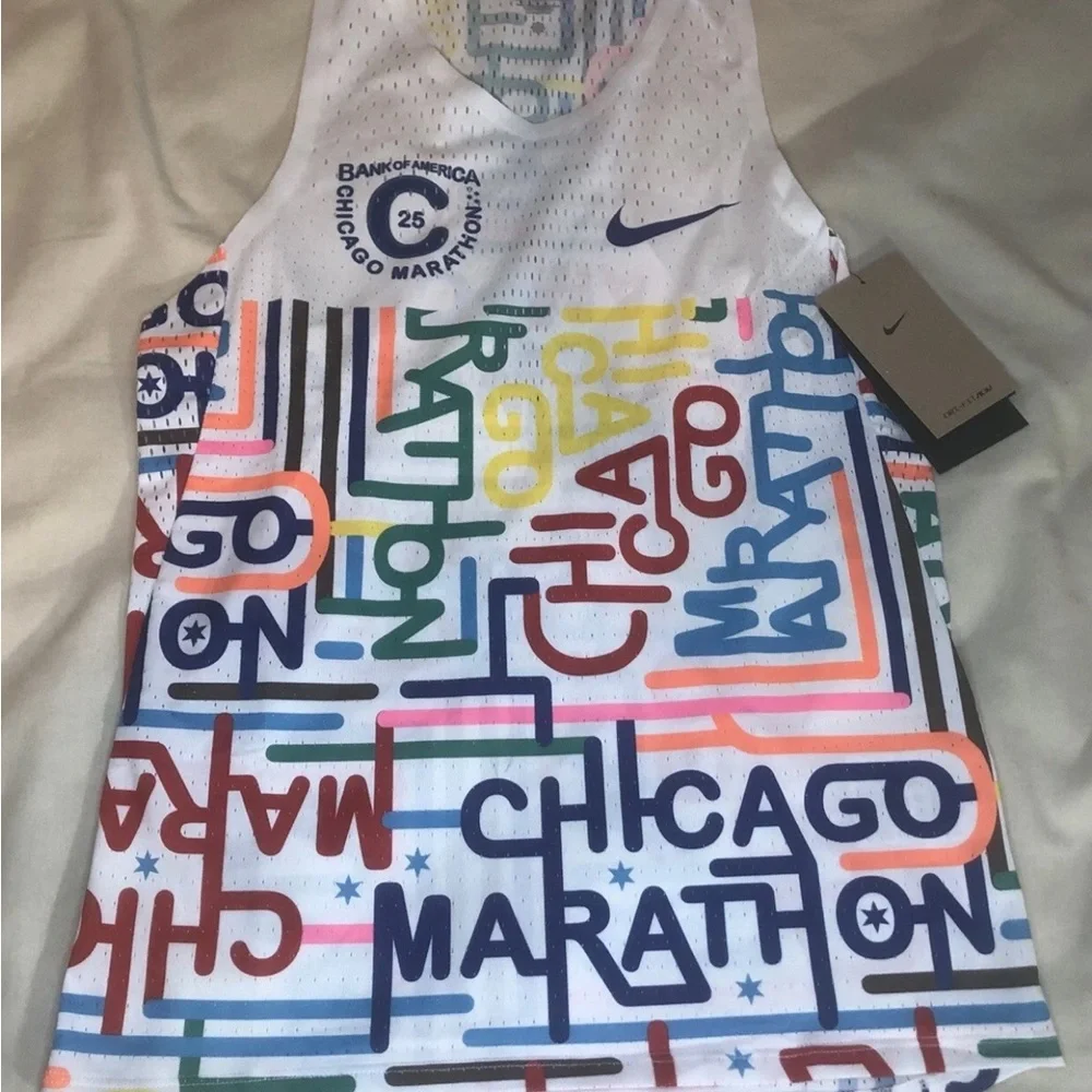 Nike Aeroswift Chicago Marathon 2025 Running Singlet HQ4277-100 Men's Size S